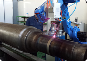 轧辊颈部激光修复